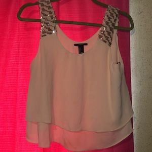 Sparkly cream blouse